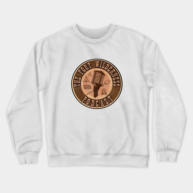 The Fort Wilderness Podcast Logo Crewneck Sweatshirt by TheFortWildernessPodcast